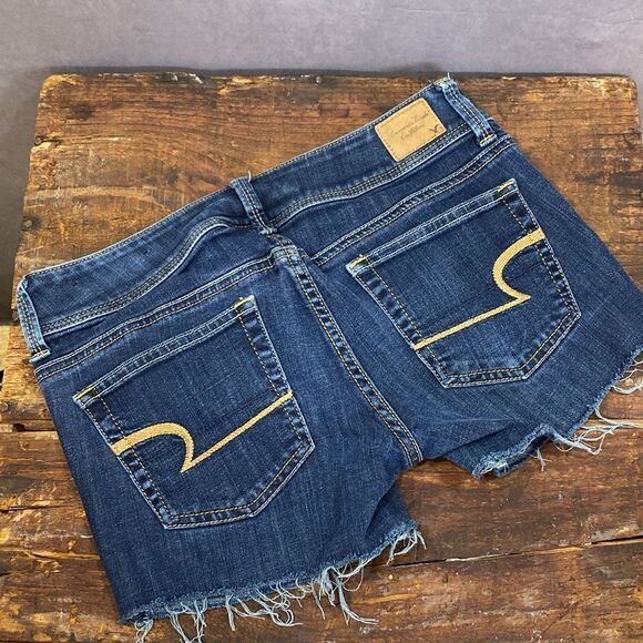 American Eagle Cut-Off Jeans Shorts | Slim Boot | Super Stretch | Size 2 - Picture 4 of 6